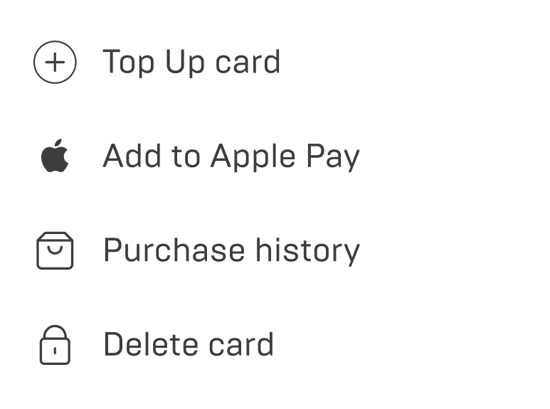 Initial menu state